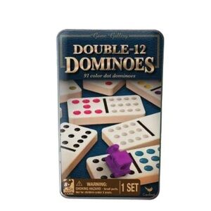 NWT Traditions Double 12 Dominoes - 91 Color Dot Dominoes